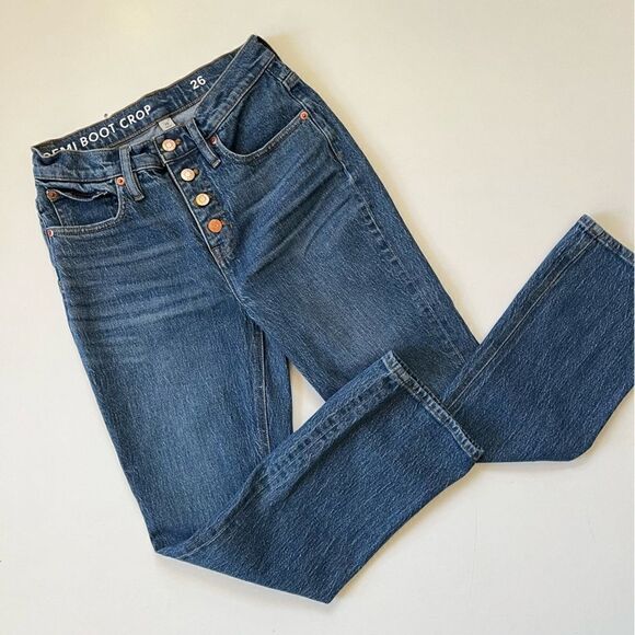J.Crew 2022 10" demi-boot crop jean in Stone Street wash - Picture 10 of 12